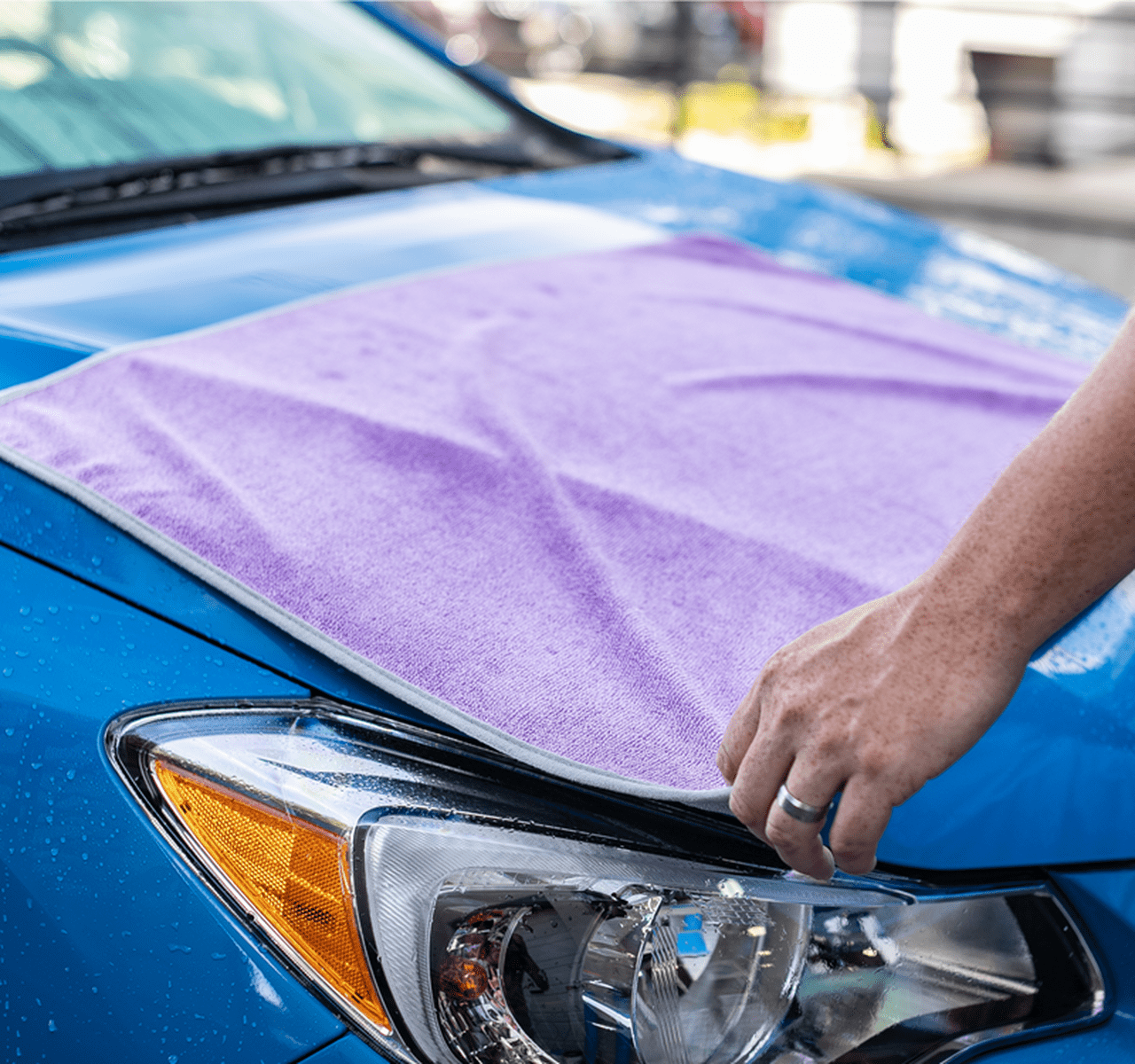 The Rag Company Twist N' Shout Lavender Twist Loop Drying Towel -  Automotive Specialty Warehouse